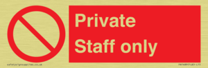 Private Staff Only